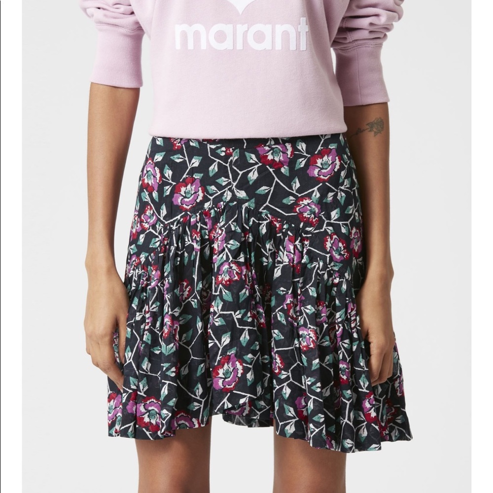 ISABEL MARANT 🟣 SAUREENA RUFFLE SKIRT